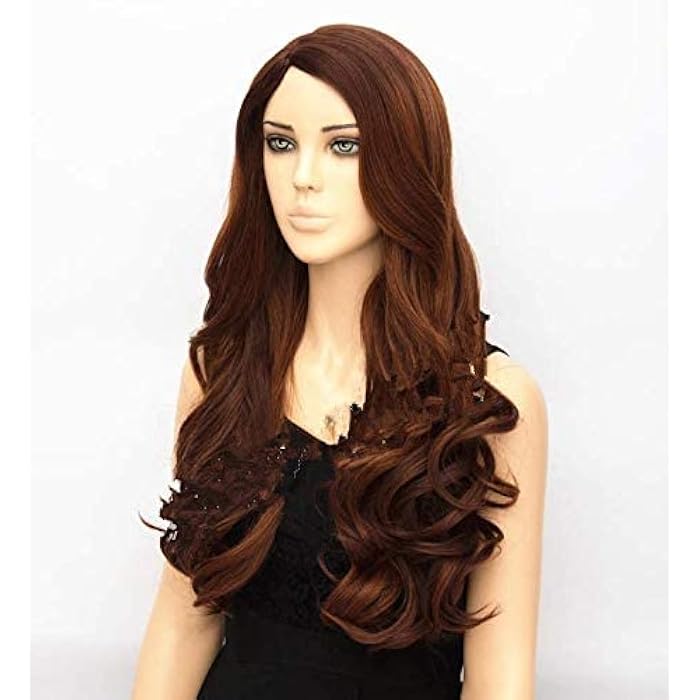 DILLARDS Fashion Pop Women Natural Wavy Hair Long Curly Fluffy Wig For Lady Brown Gradient Hc-D610 - Image 2